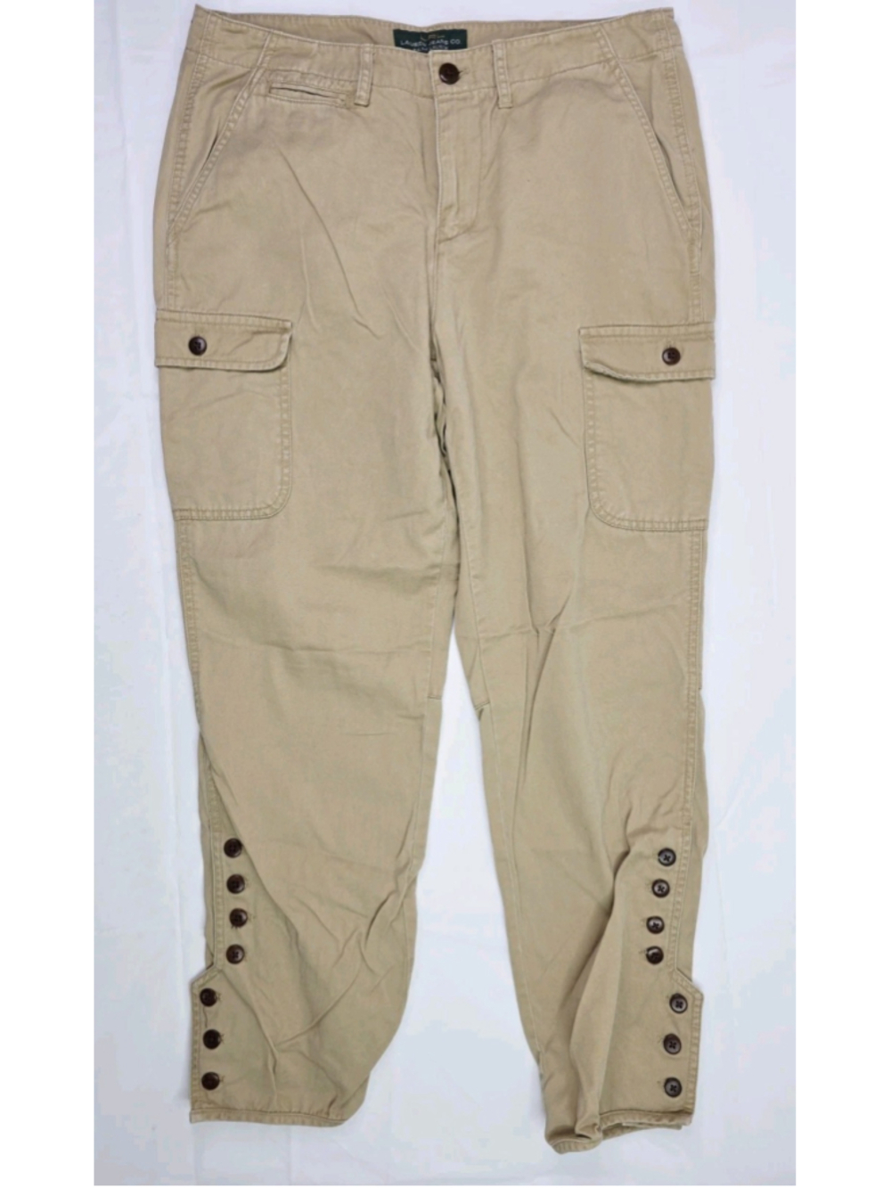 Lauren Ralph Lauren Y2K Cargo Riding Pants Tan Women's Size 10
